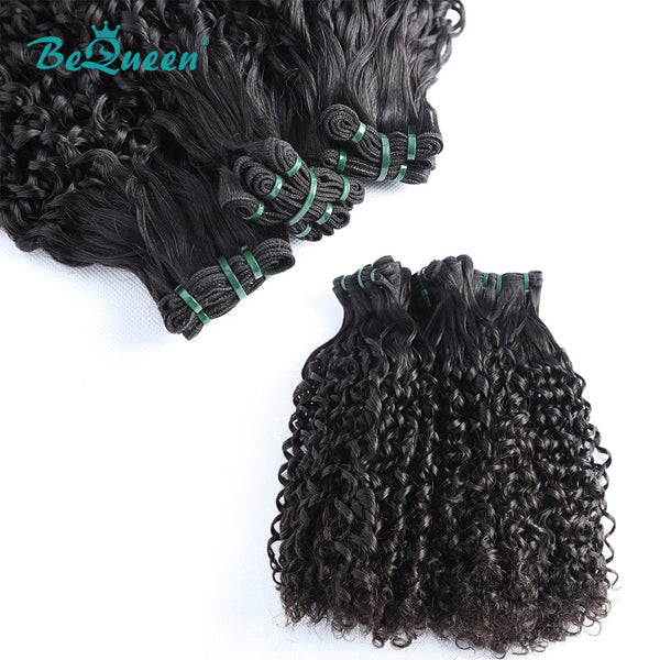 BeQueenWig Double Drawn Hair BEQUEEN Double Drawn 100% Virgin Hair Fumi Water Wave Hair Weave