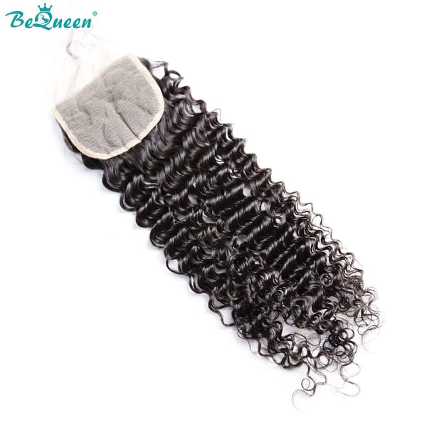 BeQueenWig BEQUUEN 100% Virgin Hair Curly Wave HD 4x4/ 5x5 Lace Closure