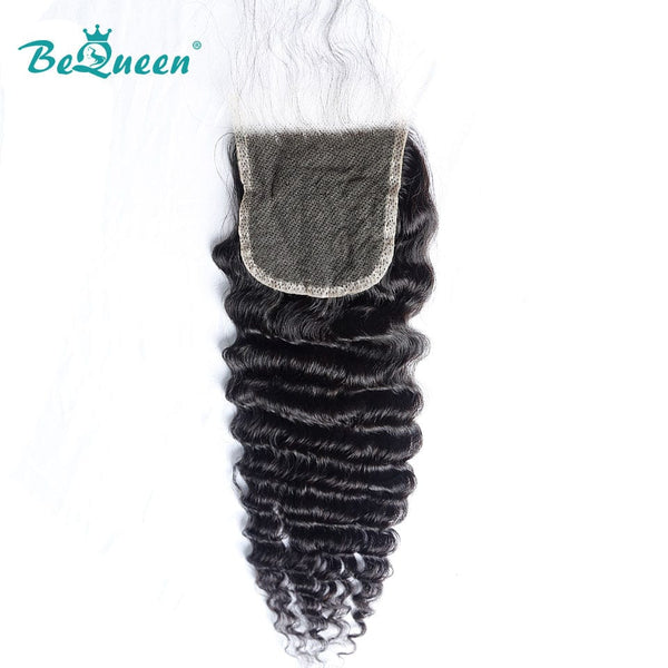 BeQueenWig BEQUUEN 100% Virgin Hair Deep Wave HD 4x4/ 5x5 Lace Closure