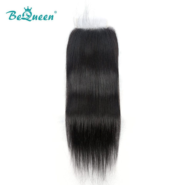 BeQueenWig BEQUUEN 100% Virgin Hair Straight HD 4x4/ 5x5 Lace Closure