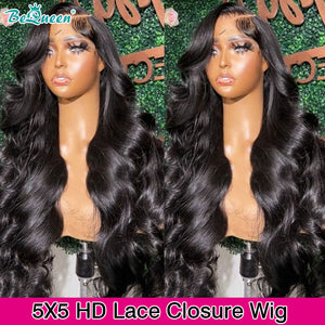 BEQUEEN Undetectable HD Lace Pre-Plucked 5x5 Lace Closure With Natural Hairline BeQueenWig