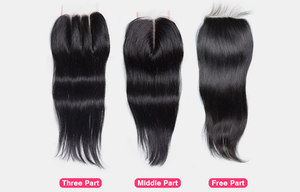 Free/Middle/Three Part Of Closure -- Bequeen wig Closure
