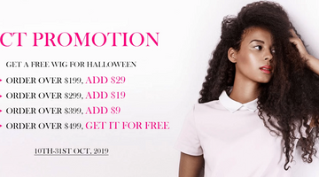 BeQueen Halloween Sales, Get FREE WIG NOW!!