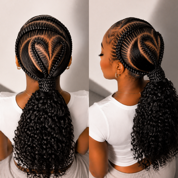 Bequeen Sexy Braid Full Lace PonyTail 100% Human Hair 26 inch Wig