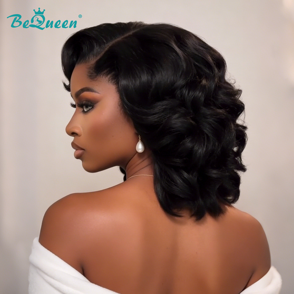Bequeen 13x4 Frontal Lace Wig 1B Bob Wig
