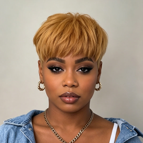 Bequeen Bronze Special Style Short Cut Topper