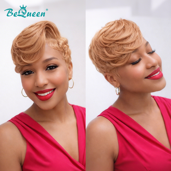 Bequeen Sexy Side Part Wave Pixie Lace Wig