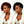 Bequeen Red Side Part Kinky Curls Easy On&Off Topper