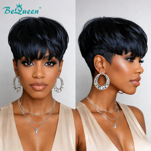 Bequeen Machine Made Natrual Black Topper3