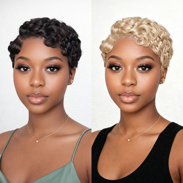 Bequeen Pixie Wave Frontal Lace Wig