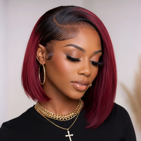 BEQUEEN 99J Straight Side Part Bob Wig