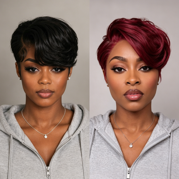 Bequeen Red Side Part Frontal Lace Wig(2 Colors)