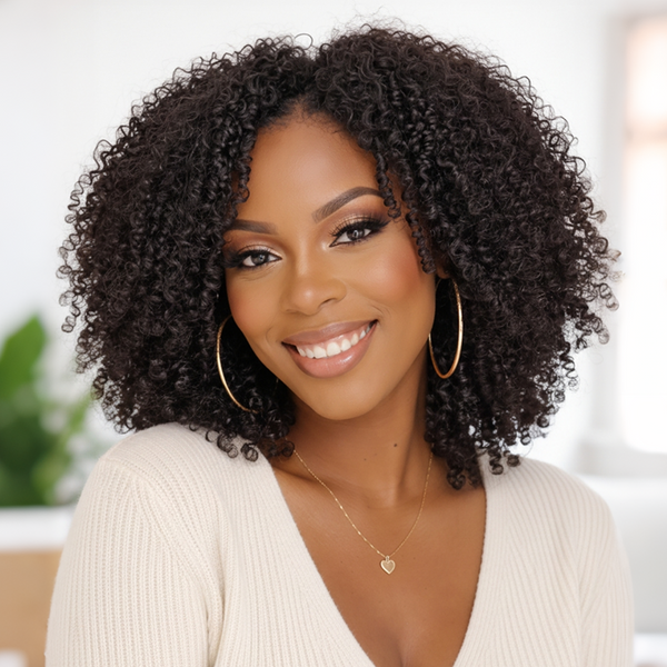 Bequeen Curly 1B Color Special Style Bob Wig