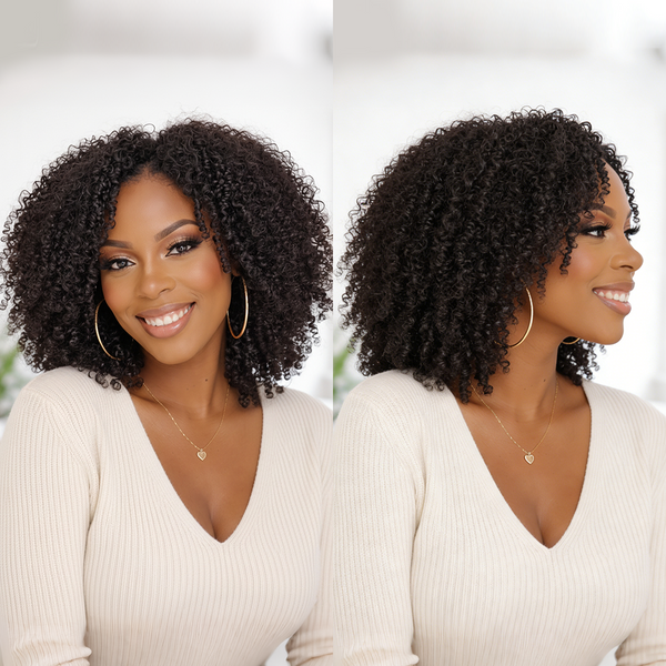 Bequeen Curly 1B Color Special Style Bob Wig