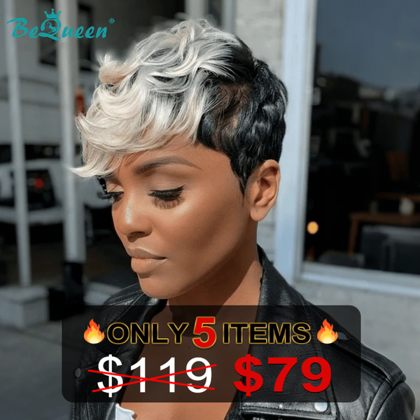 Bequeen Natural Wave Pixie Cut Wig (Limited Time Sales)