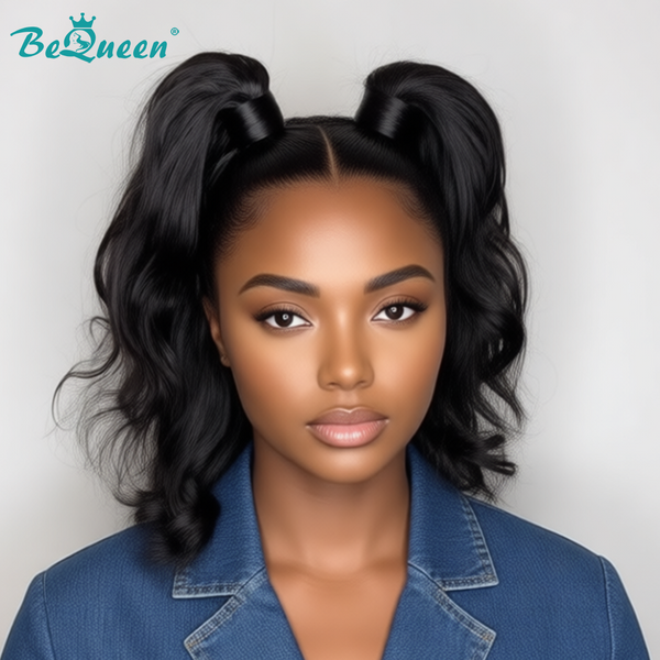 Bequeen Vintage 1B 2 Ponytails Braid Wig