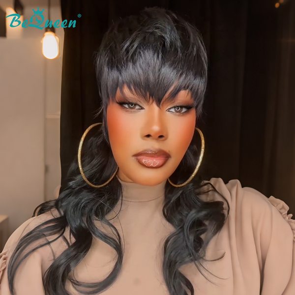 Bequeen Fashion Wave Long Mullet Wig With Bangs
