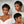 Bequeen 1B Cute Wool Roll Short Cut Full Lace Pixie Wig