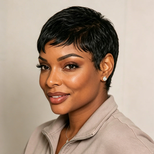 Bequeen Full Lace Special Scalp Pixie Wig