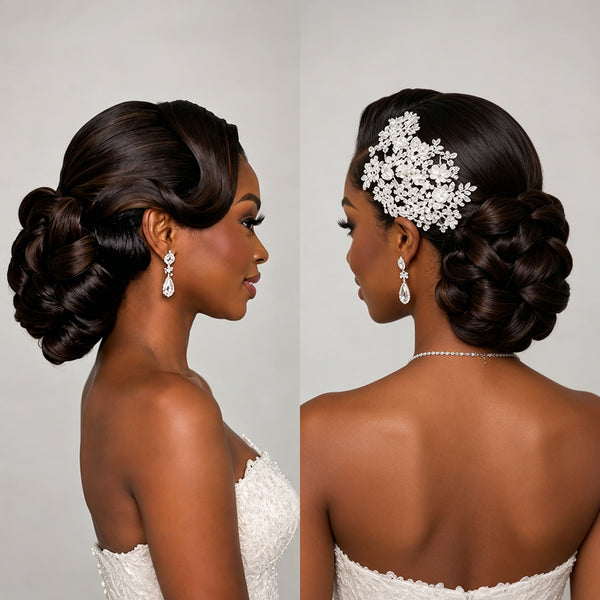 Bequeen Diamond Bloom Wedding Wig
