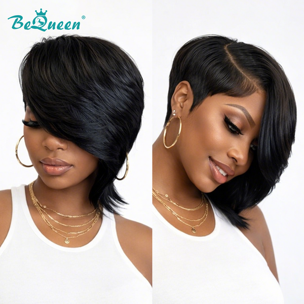 Bequeen Sexy Side Part Bob Full Lace Wig
