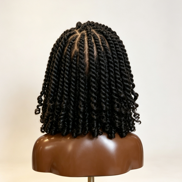 Bequeen Layer Black Full Lace Braid Wig