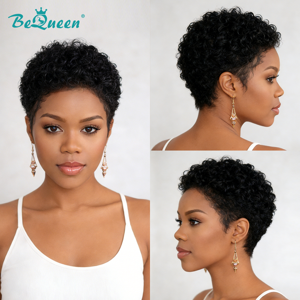 Bequeen Curly Low Cut Special Style Wig