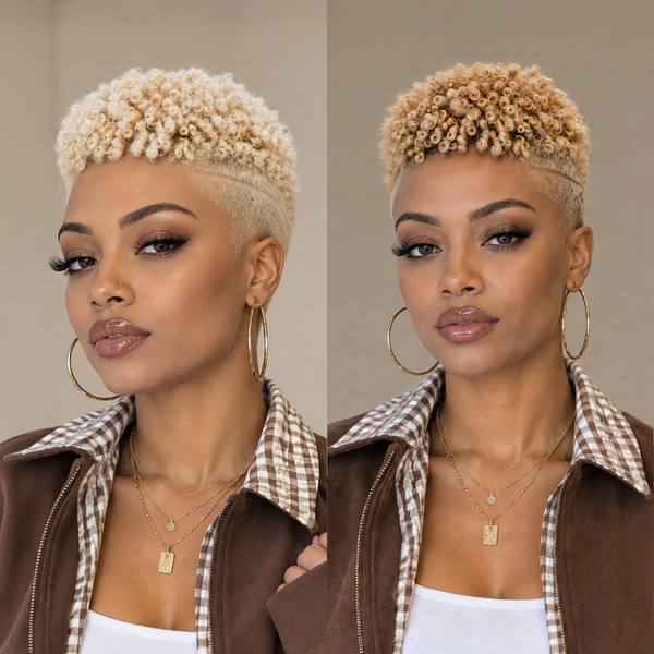 Bequeen #613 Color TWA Style Topper Unit 100% Human Hair