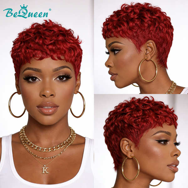 Bequeen Pixie Natural Style Short Cut Wig