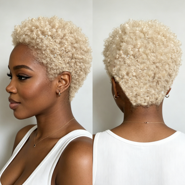 Bequeen Blonde Short Cut Elegance Pixie Lace Wig