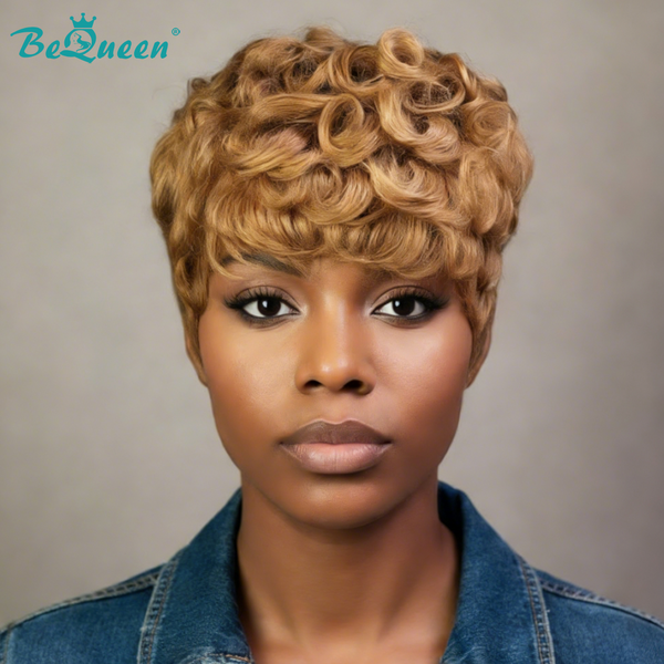 Bequeen Bronze Wave Special Style Pixie Cut Wig