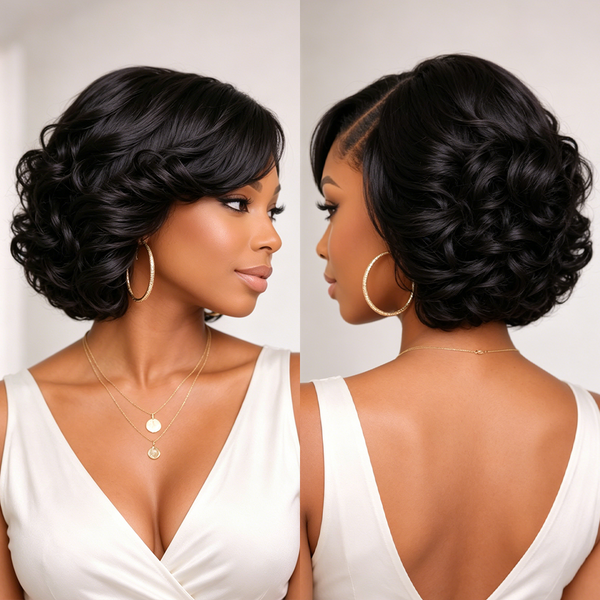 Bequeen 5X5 Lace Side Part Special  Bob Wig