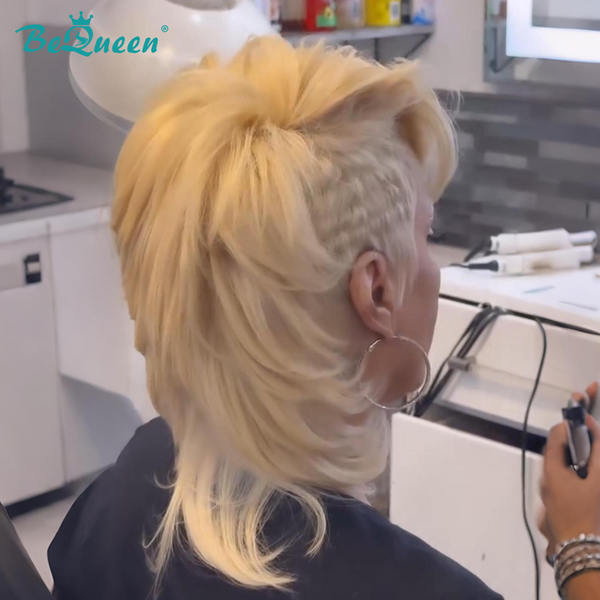 Bequeen 613 Natural Side Part Wave Mullet Wig