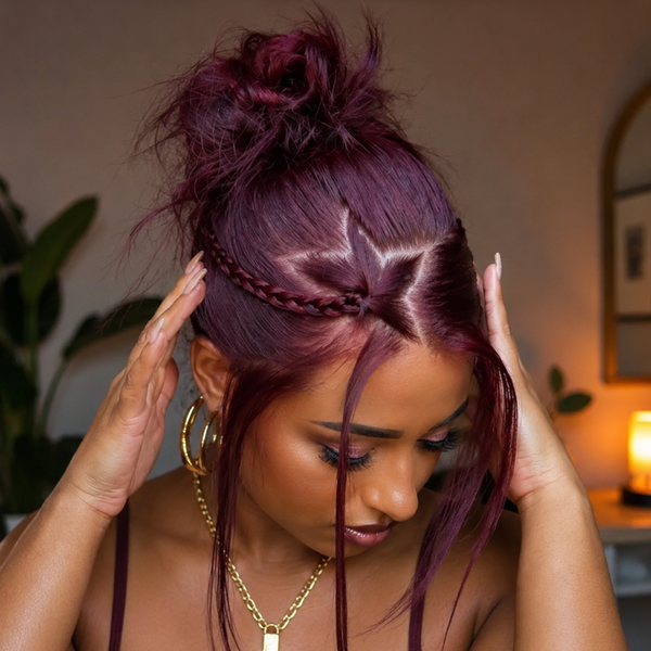 Bequeen Y2K Cute 99J Bun Lace Wig