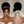 Bequeen Black Curly Updo Bun Wedding Wig
