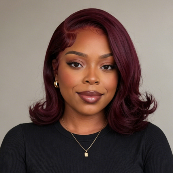 Bequeen 5X5 Lace Red Color Glueless Bob Wig(Limited Sales)