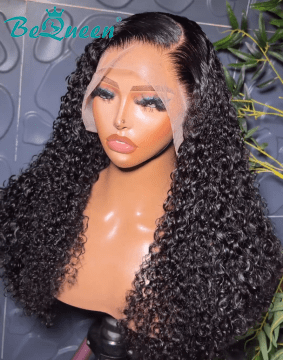 BEQUEEN Raw Hair Curly Wave 13X6 Lace Frontal Wig 100% Human Hair Wig BeQueenWig