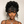 Bequeen Updo Natural Black Bangs Wig