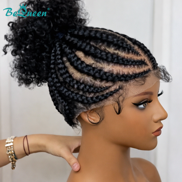 Bequeen Curly Sexy Braid Full Lace Ponytail Wig