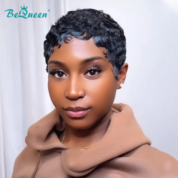 Bequeen Short Pixie Cut Full Lace Wig