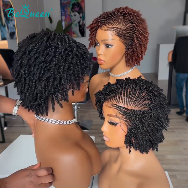 Bequeen Savage Side Part Curly Braid Wig