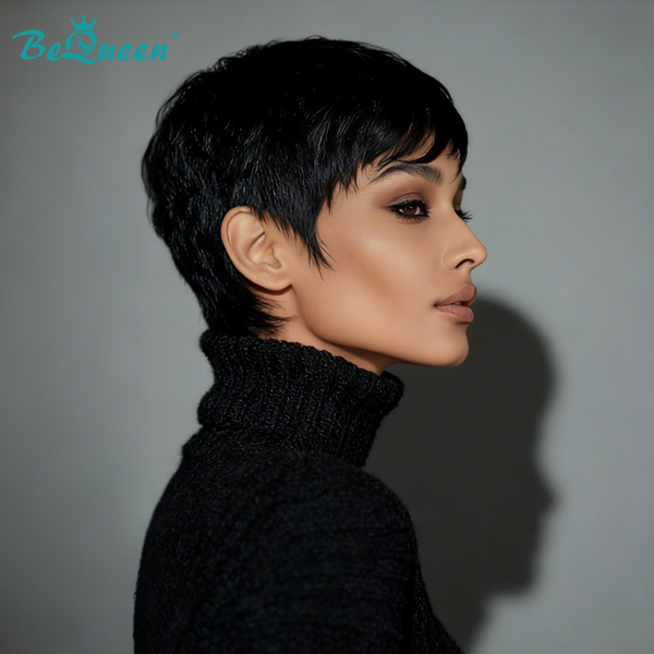 Bequeen 1B Special Made Pixie Cut Wig-1