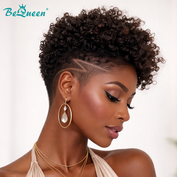 Bequeen 1B Curly Style Easy ON&OFF Topper