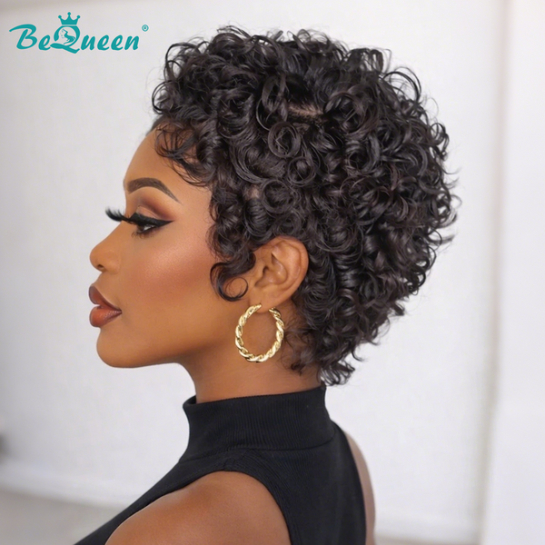 Bequeen Sexy Finger Wave Short Cut Wig