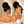 Bequeen Voluminous Jet Black Retro Updo Wedding Wig