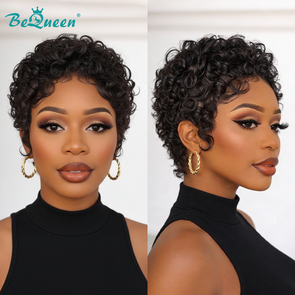 Bequeen Sexy Finger Wave Short Cut Wig