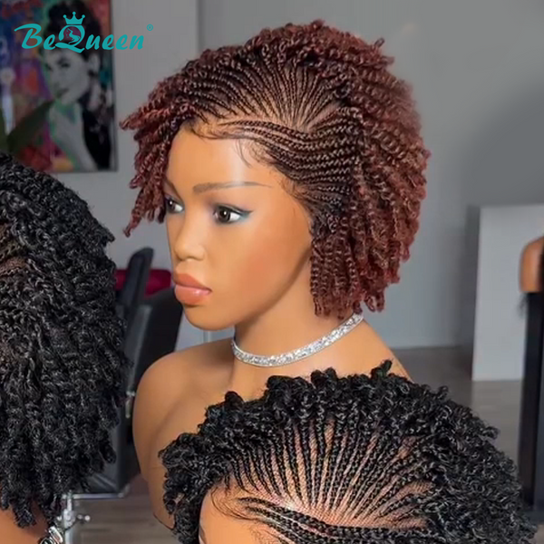 Bequeen Savage Side Part Curly Braid Wig