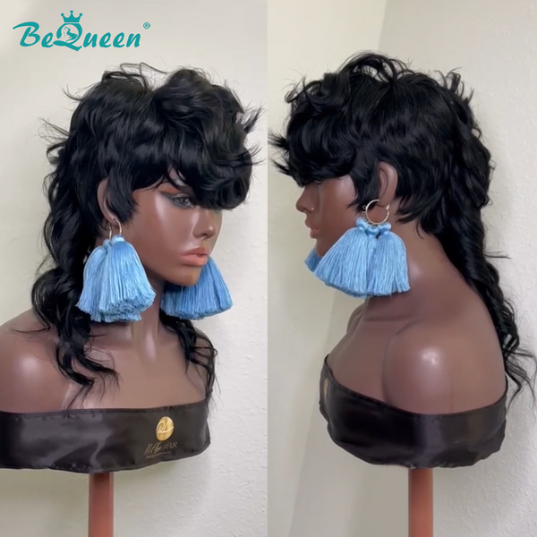 Bequeen Sexy Long Wave Mullet Wig