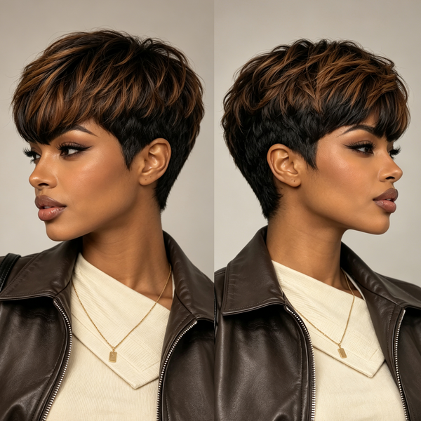 Bequeen Machine Made #30 Pixie Full Cap Wig
