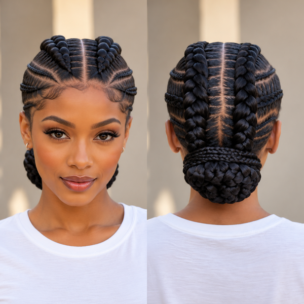 Bequeen Cute Full Lace 100% Human Hair Braid-1